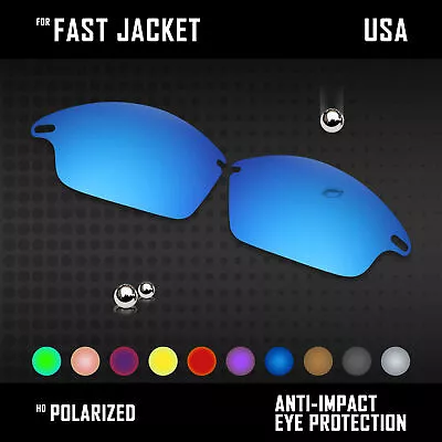 Anti Scratch Polarized Replacement Lenses For-Oakley Fast Jacket OO9097 Options • $33.75