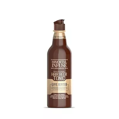 Immortal Infuse Love Hunter Hair Beer Tonic 300ml - Controls Dandruff • $24.95