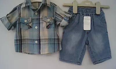 £3.99 • Buy New Boys Mothercare Shirt & Trousers Age 0-3 Months Weight Up To 6.5Kg
