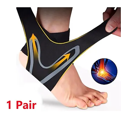 2 X Plantar Fasciitis Socks Compression Foot Arch Support Pain Ankle Relief Wrap • £6.59