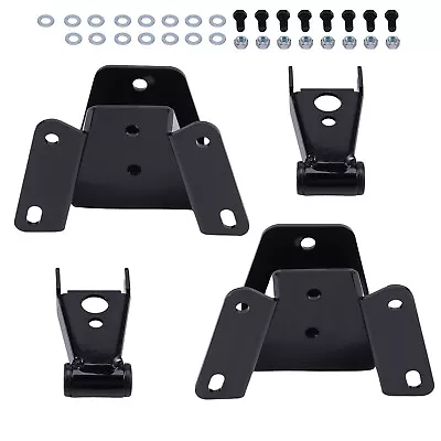 4  Rear Drop Leaf Spring Hanger & Shackles Lowering Kit For Ford F150 F100 73-96 • $73.95