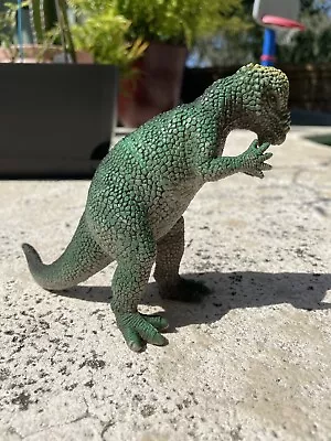 Pachycephalosaurus 7  Plastic Dinosaur Toy Figure Green Gray • $5.99