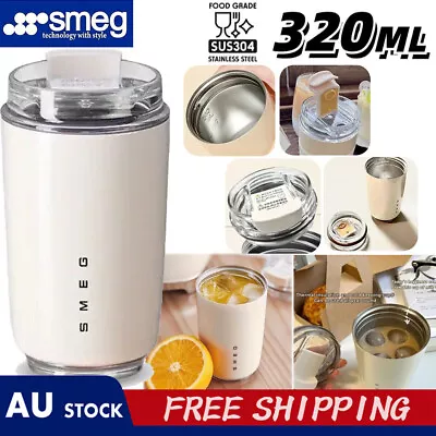 320ml Smeg Thermos Coffee Mug Stainless Steel Travel Mug Water Bottle Insulated • $20.09