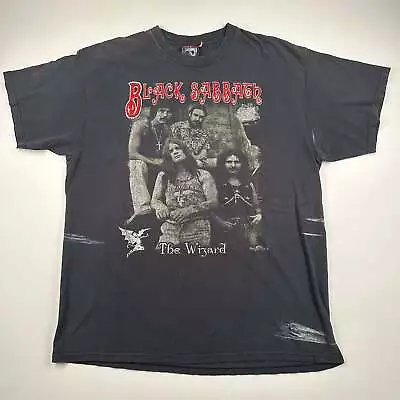 Vintage 90s Black Sabbath Shirt XL The Wizard • $125