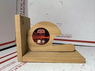 Craft Kit Wood Wooden Bookend (1x) Home Depot NFL Helmet Shaped 6.5 X 3.5 X 4.5 • $17.95