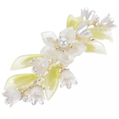 Aesthetic Lily Of The Valley Hair Clip Metal Barrette Women Hair Clamp-JM • £7.89