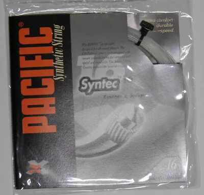 NEW Pacific Tennis String Syntec 16 Co-polymer 1.33mm Comfort Durable Speed 133 • $3.88