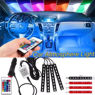 4x Accessories Glow LED Interior Car Kit Under Dash Floor Seats Accent Light • $19.99