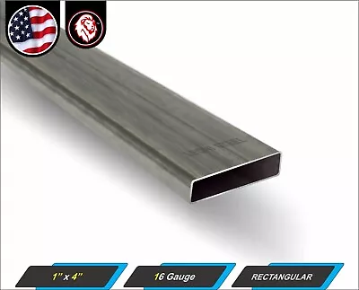 1  X 4  Rectangular Metal Tube - Mild Steel - 16 Gauge - ERW - 96  Long (8-ft) • $61.50
