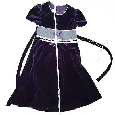 Vintage Purple Velvet Babydoll Dress • $35