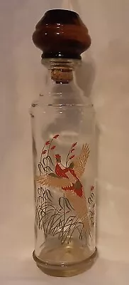 Vintage Pheasant Liquor/whiskey Decanter Bottle With Stopper • $14.99