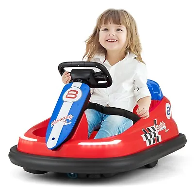 Kids Ride On Bumper Car 6V Electric Ride On Bumping Racing Toy Car 360° Swivel • £74.95