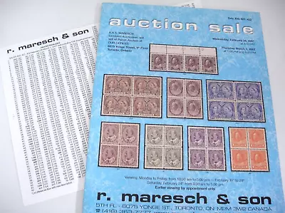 Maresch 2007 Stamp Auction Catalog W Prices Realized Canada British Commonwealth • $11.39