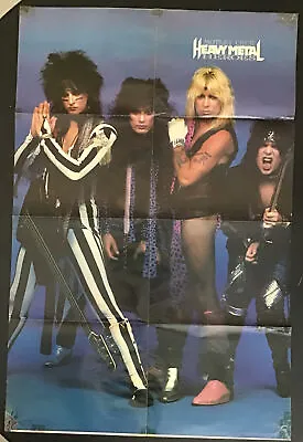 HEAVY METAL HEROES - Motley Crue  - AC/DC | Double Sided Magazine Pullout Poster • $8