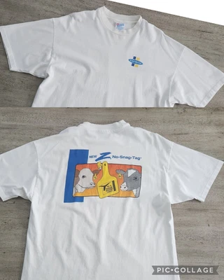 $29.99 • Buy Vintage 90's FARNAM Z No Snag Tag Promo T-shirt Single Stitch Farmer Cattle NCA