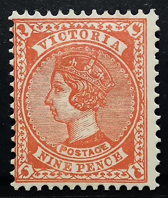 Victoria Australia Stamp 1901 9d Queen Victoria Scott # 202 MINT H • $0.99