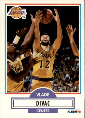 1990-91 Fleer Los Angeles Lakers Basketball Card #91 Vlade Divac Rookie • $1.69