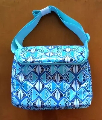 NWT Vera Bradley Crossbody Lunch Bag Stay Cooler In Go Fish Blue • $45