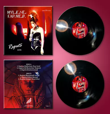 Mylene Farmer 12  Heavyweight Black Vinyl Record 'Regrets Live' Rare 33rpm 180gr • $210