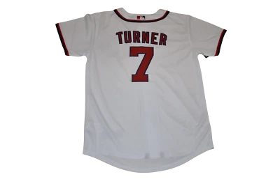 $19.99 • Buy Washington Nationals Nike MLB Youth Boys Trea Turner Cool Base White Jersey NWT