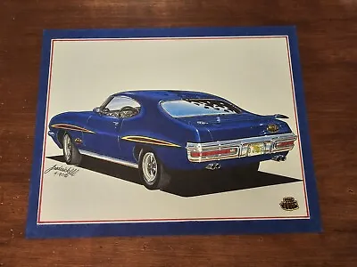 1970 Pontiac GTO The Judge ORIGINAL ARTWORK Muscle Car Art Frederick Hot Rod • $99.99