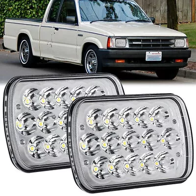 2Pcs 7x6'' 5x7'' LED Headlights Hi/Lo Beam Lamp Blub For Mazda B2200 B2000 B2600 • $42.99
