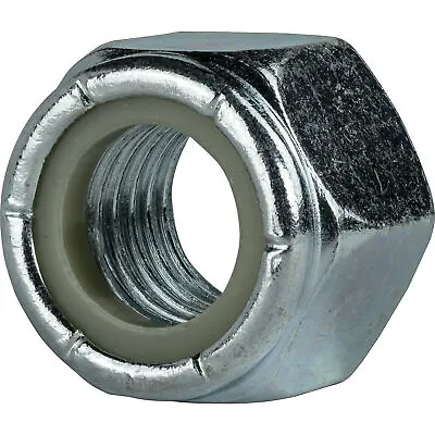 Nylon Insert Hex Lock Nuts Zinc Plated Grade 2 Steel Nyloc All Sizes Available • $13.12