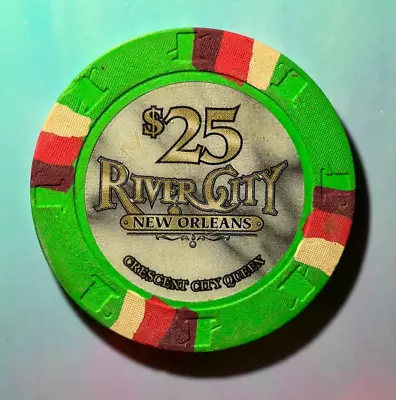 ⚡️❄️ Casino Chip OMG 😳 $25 River City New Orleans Crescent City Queens⚡️❄️⚡️❄️ • $1