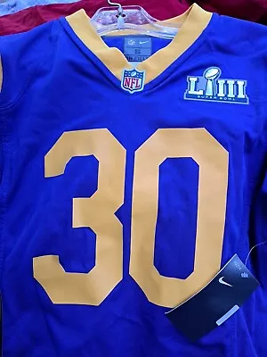 Todd Gurley Football Jersey LA Rams Size Youth S Super Bowl L111 NEW W/ TAGS! • $20