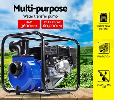 5.8kw (8HP) 3  Petrol Water Transfer Pump 60000L/H Air-cooled Garden Irrigation • $348.95