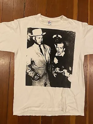 $99.99 • Buy Vintage 90s Lee Harvey Oswald Assassination Shirt JFK Ruby Mutilation Graphics