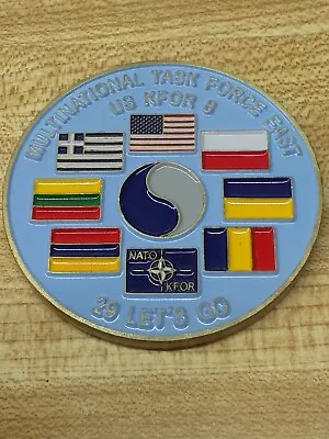 BIG Multinational Task Force East Challenge Coin Us Kfor 8 06-07 (BB) • $39.99