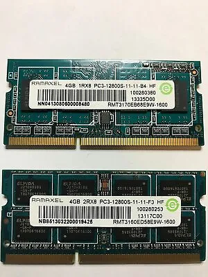 8GB (2X4GB) DDR4 2666MHz Ramaxel (Samsung Chipset) 260 Pins Memory For Laptops • £14.99