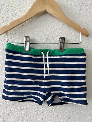 Mini Boden Boys Size 7-8 Striped Swim Trunks • $8