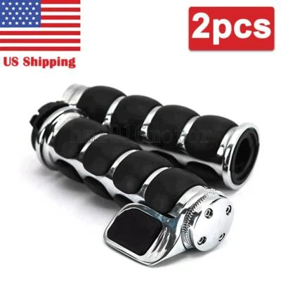 $35.94 • Buy Handlebar 1  Hand Grips For Yamaha V Star 650 950 1100 1300 XVS Custom Classic