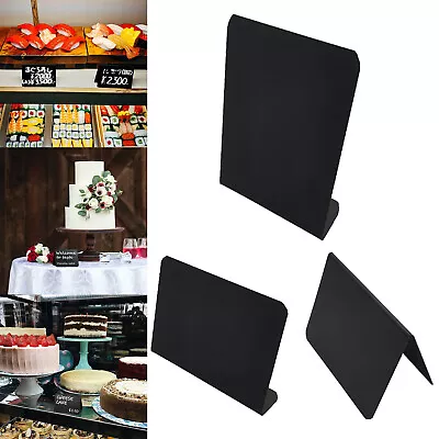 5x Mini Chalkboard Table Tent Signs For Food Buffet Stand Labels Tags 3 Sizes UK • £8.65