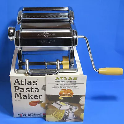 Atlas Marcato Pasta Maker Cutter 170 By VillaWare W/Box & Instructions • $20