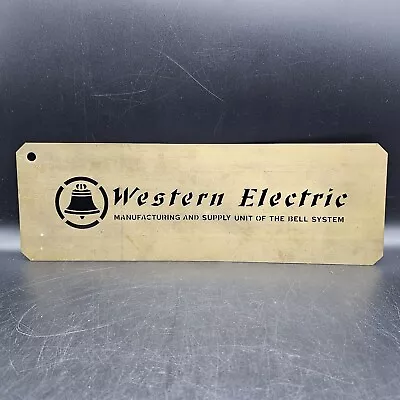 Rare Western Electric Copper Stencil Sign J.S. Packard • $1447