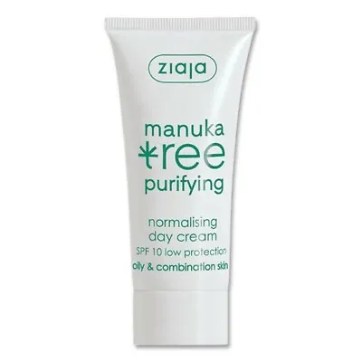 Ziaja Manuka Tree Purifying Day Cream Normalising For Oily Skin SPF10 50ml • £7.99
