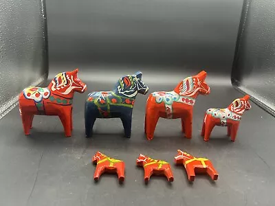 Vintage Lot Nils Olsson Dala Swedish Horse Figurines & Magnets  • $24.95