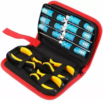 £26.79 • Buy 10 In 1 RC Tools Kit Hex Screwdrivers Pliers Tool Set Box For Car RC Helicopter