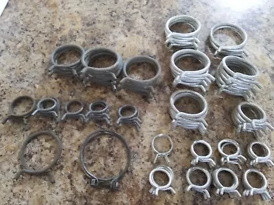 Vintage Auto Hose Clamps Lot (68) • $60