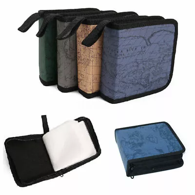 $9.90 • Buy 40 Sleeve CD DVD Ray Disc Carry Case Holder Bag Wallet Storage Ring Binder