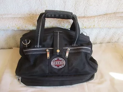 Fossil MP-1402 Quality Service Travel Bag Duffle Overnight Shoulder Bag Black • $27.99