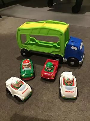Fisher Price Little People Christmas Wheelies Car Carrier Transporter Present  • $120
