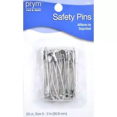 Prym Large 20 PC Safety Pins Count • $1.47