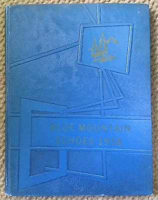 1958 Blue Mountain Academy High School Yearbook The Echoes Hamburg Pa • $24.99