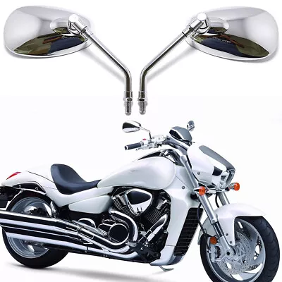 Chrome For Suzuki Boulevard M109R C109R C50T C90T Motorcycle Rear Vew Mirrors 2X • $25.11