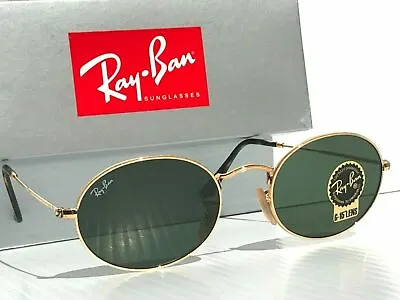 $98.99 • Buy Ray Ban RB3547N 001 Arista Gold Metal 48mm Round G-15 Dark Green Lens Sunglasses