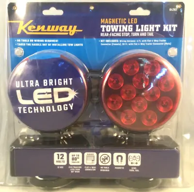 KENWAY TOWING LIGHT KIT  MAGNETIC LED TOWING LIGHTS Model 6428 NWOT • $17